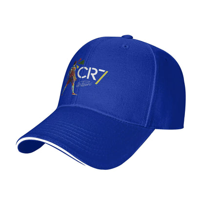 CR7 Ronaldo Signature Adjustable Hat - Unisex Fashion Baseball Cap for Autumn and Sun Protection