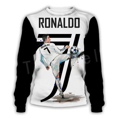 Cristiano Ronaldo Athlete Fitness Sportsman Men/Women Newfashion Streetwear 3Dprint Zip/Hoodies/Sweatshirts/Jacket N-11