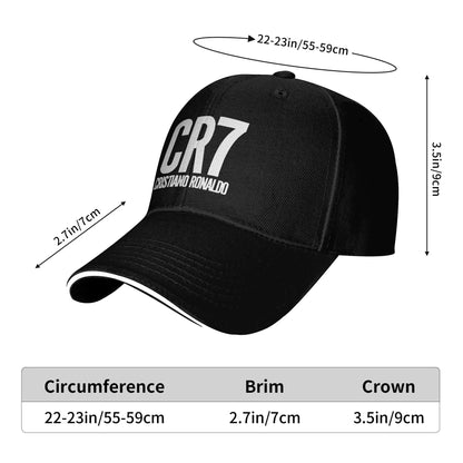 CR7 Cristiano Ronaldo Unisex Snapback Baseball Cap - New Outdoor Autumn Sun Hat 2024