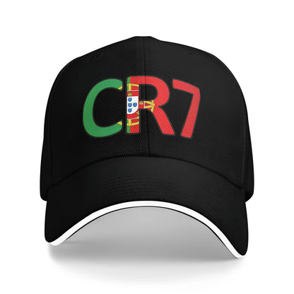 CR7 Ronaldo Signature Adjustable Hat - Unisex Fashion Baseball Cap for Autumn and Sun Protection