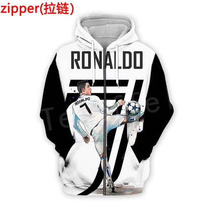 Cristiano Ronaldo Athlete Fitness Sportsman Men/Women Newfashion Streetwear 3Dprint Zip/Hoodies/Sweatshirts/Jacket N-11