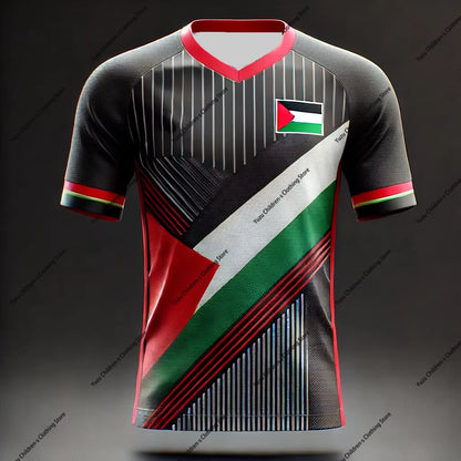 New Concept Palestine Kids Football Jerseys - Quick-Drying Unisex Outdoor Soccer T-Shirts